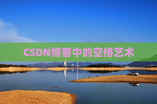 CSDN博客中的空格艺术